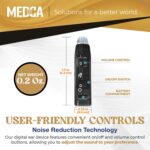 Behind The Ear Sound Amplifier - BTE Hearing Ear Amplification Device and Digital Hearing Aids for Seniors PSAD for The Hard of Hearing, Noise Reducing, Black, by MEDca - Image 6