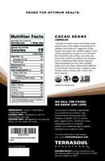 Terrasoul Superfoods Raw Organic Criollo Cacao Beans, 16 Oz, Raw Chocolate Goodness for Baking, Snacking, and Homemade Chocolate Creations - Image 2