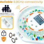 Adamson TimelyMed Smart Pill Dispenser Machine with Alarm + WiFi App Monitoring + 28 Day Medicine Dispenser + Automatic Pill Dispenser for Elderly with Alarm & Alzheimers Care + Lock Key + New - Image 7