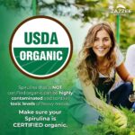 Zazzee Organic Spirulina Powder, 2.2 Pounds (1 KG), USDA Certified, 303 Servings, 100% Pure, Non-Irradiated, Mess-Free Wide Mouth Container, Fresh Smell and Neutral Taste, Vegan, Non-GMO, Gluten-Free - Image 3