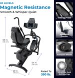 Teeter FreeStep Recumbent Cross Trainer Stepper, Zero-Impact Exercise Bike Alternative w/Patented Physical Therapy Stride, Up to 350lb, Free App w/Trainer Workouts - Image 5
