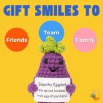 Friendly Veggies – Positive Potato, Emotional Support Pickle, Emotional Support Plush, Positive Crochet Animals, Mini Crochet Animals, Teacher Appreciation Gifts - Image 4