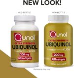 Qunol Ubiquinol CoQ10 200mg Softgels, Powerful Antioxidant for Heart and Vascular Health, Essential for Energy Production, Natural Supplement Active Form of CoQ10, 60ct Softgels - Image 6