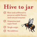 Oregon Growers Raw And Unfiltered Wildflower Honey - Organic Honey, Wildflower Honey Organic, Raw Honey Organic Unfiltered, Raw Wildflower Honey, All Natural Ingredients - 18 Oz (Pack of 2) - Image 2