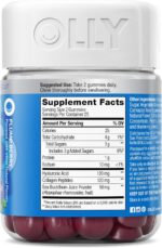 OLLY Glowing Skin Collagen Gummy, Hydrated, Youthful Skin, Hyaluronic Acid, Sea Buckthorn, Chewable Supplement, Berry, 25 Day Supply - 50 Count - Image 7
