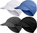JenPen 4 Pcs Soft Chemo Cancer Hats for Women Breathable Bamboo Baseball Cap Slouch Viscose Hat for Hair Loss Cancer Headwear