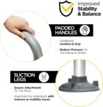 Medical king Toilet Safety Rail - Adjustable Detachable Toilet Safety Frame with Handles Heavy-Duty Toilet Safety Rails Stand Alone - Toilet Safety Rails for Elderly, Handicapped - Fits Most Toilets - Image 5
