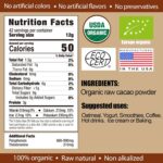 Premium 100% Organic Grade Cacao Powder Unsweetened 17.8oz, Nestor High Flavanol Raw Cacao Superfood Non-GMO, Chocolate Flavor, Non-Alkalized Cocoa for Focus Energy Immunity - Image 2
