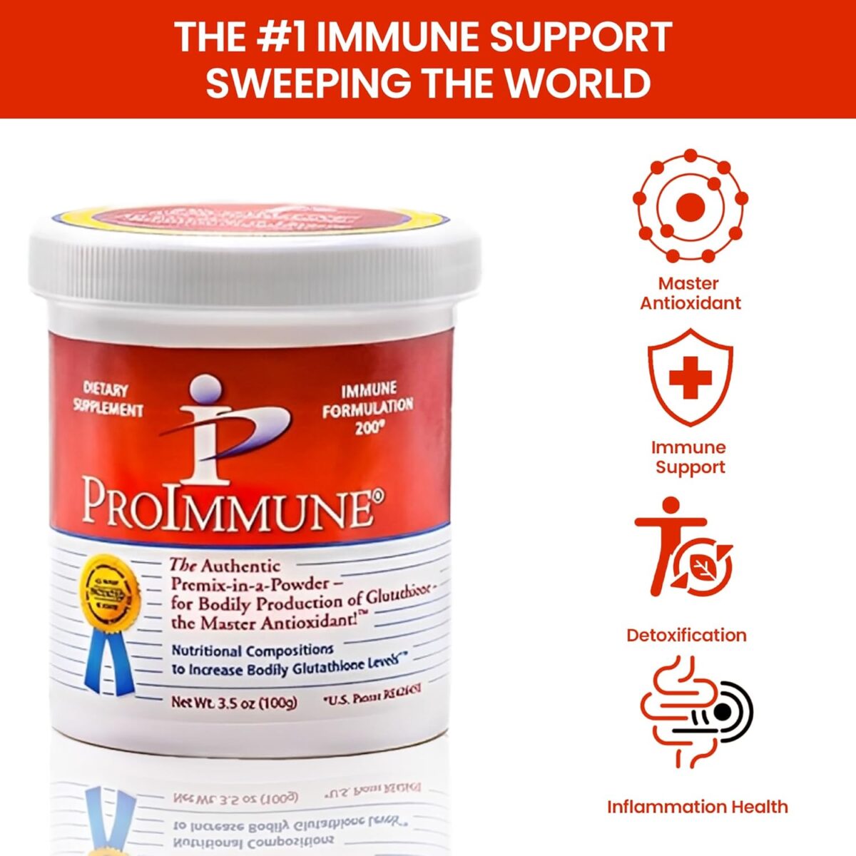 Immune Formulation 200 2 Month Supply of Glutathione, Authentic Pre-Mix in-a-Powder for Bodily Production of Glutathione. Nutritional Compositions to Increase Bodily Glutathione Levels - Image 2