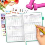 Food and Fitness Journal Hardcover Wellness Planner Workout Journal for Women Men to Track Meal and Exercise Count Calories Weight Loss Diet Training Weight Loss Tracker Undated Home and Gym - Image 5