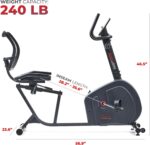 Sunny Health & Fitness Recumbent Exercise Bike w/Optional Exclusive SunnyFit™ App and Enhanced Bluetooth Connectivity - Image 6