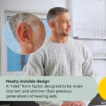 Select 300 OTC Hearing Aids, Audiology Team Care Included, Bluetooth Streaming for Calls, Music, Media for iOS & Android, Nearly Invisible & Comfortable, Noise Reduction - Gold - Image 7