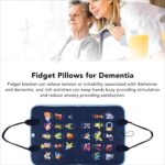 Dementia Products for Elderly, Busy Blanket for Dementia Patients, Alzheimers Activities for Seniors, Gifts for Adult Dementia Patients, Dementia Therapy Aid Fidget Blanket Product, Elderly Gifts - Image 3