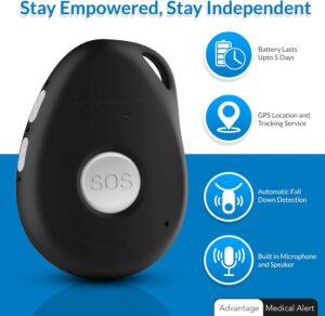 Advantage Mobile Medical Alert System for Seniors, 3 MONTHS FREE MONITORING, 4G cellular Auto Fall Detection, GPS Location Tracking 24/7 Monitoring. Starting at $24.95 per month all included. - Image 2