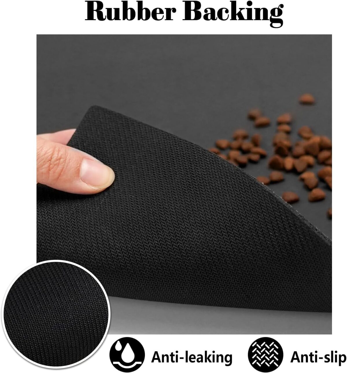 Dog Food Mats for Floors Absorbent, Pet Cat Food Mat - Quick Dry Dog Bowl Mats for Food and Water, Eco-Friendly Boho Pet Supplies - Image 6