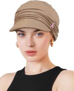 Chemo Headwear Viscose Newsboy Cap for Women Fall and Winter