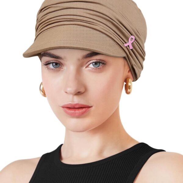 Chemo Headwear Viscose Newsboy Cap for Women Fall and Winter