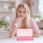 Zoksi Monthly Pill Organizer 1 Time a Day, 30 Day Pill Box Organizer Once a Day, One Month Large Pill Case for Travel, 31 Day Daily Medcine Container for Vitamins, Supplement & Medication (Pink) - Image 7