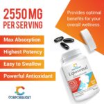 Liposomal Glutathione Softgel, Liposomal Delivery - Glutathione Supplement, Active Form L-Glutathione, Made in USA, Rich in Antioxidant Formula, Gluten Free, 360 Softgels - Image 3