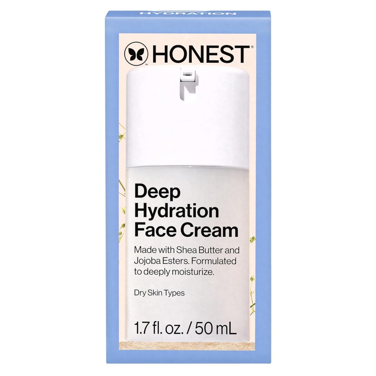 Honest Beauty Deep Hydration Face Cream for All Skin Types | Supports Natural Moisture Barrier | Shea Butter + Baobab Seed Oil | EWG Verified + Cruelty Free | 1.7 fl oz - Image 11