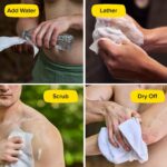 Skunky XL 82% Larger Disposable Rinse-Free Bathing Sponge Wipes, AS-SEEN-ON-TV, Cleans Without a Shower, Just Add Water, Lather, Scrub & Dry with No Sticky Residue, Gym, Elder Care, Kids & More - Image 3