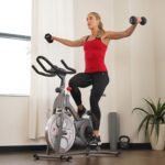 Sunny Health & Fitness Indoor Cycling Exercise Bike w/4-Way Adjustable Seat & Pulse Sensors, Home Cardio Training Equipment w/Micro-Adjustable Magnetic Resistance, Optional 29, 30, 40 Pound Flywheel - Image 7