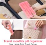 Zoksi Monthly Pill Organizer 1 Time a Day, 30 Day Pill Box Organizer Once a Day, One Month Large Pill Case for Travel, 31 Day Daily Medcine Container for Vitamins, Supplement & Medication (Pink) - Image 5