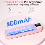 Daviky Automatic Pill Dispenser, Smart Pill Organizer with Alarm, Pill Box 7 Day with APP, Weekly Travel Pill Case, Portable Pill Reminder for Medicines, Supplements and Vitamins (Pink) - Image 5