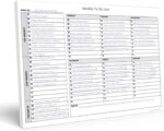 Weekly To Do List Notepad, 60 Page Task Planning Pad w/Daily Checklist, Priority Todo Checkbox & Notes. Desk Notebook to Organize Office 11 X 8.5
