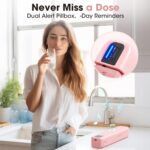 Daviky Automatic Pill Dispenser, Smart Pill Organizer with Alarm, Pill Box 7 Day with APP, Weekly Travel Pill Case, Portable Pill Reminder for Medicines, Supplements and Vitamins (Pink) - Image 7