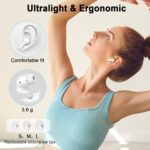 Wireless Earbuds, 2025 Bluetooth 5.4 Headphones Deep Bass Stereo Ear Buds, 4 ENC Noise Cancelling Mic 36Hrs USB-C in-Ear Earphones IP7 Waterproof Sport Workout for Laptop Pad Android iOS Phone, White - Image 6
