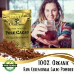 Ohm Raw Cacao Powder Organic Pure Unsweetened | Natural Source of Magnesium & Iron | Organic Chocolate Baking Powder/Drink Mix (33 Servings) - Image 3