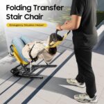 Manual Lift Stair Chair, Portable Aluminum Alloy Folding Transportation Stair Chair,for Daily Transfer Evacuation Chair to Assist Moving Elderly Lift Chair, 350 lbs Weight Capacity USA Stock - Image 3