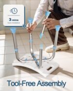 Shower Chair for Inside Shower, FSA/HSA Eligible 400 lbs Adjustable Shower Stool with Suction Feet, Shower Seat for Inside Tub Bathroom Bench Bath Chair for Elderly and Disabled - Image 6