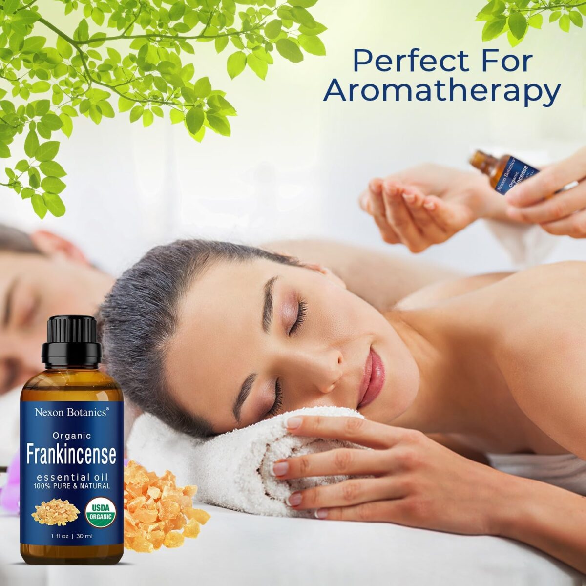 Organic Frankincense Essential Oil 30 ml - Pure Natural Boswellia Serrata for Diffusers, Aromatherapy, and Rejuvenating Skin & Hair Care - Nexon Botanics - Image 4