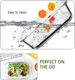 M MCIRCO [8-Pack,29 oz] Glass Meal Prep Containers,Glass Food Storage Containers,Airtight Glass lunch Containers with Lids - Microwave, Oven, Freezer and Dishwasher - Image 5