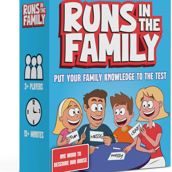 Runs in The Family: Fun Board Games for Family Night - Think Like Your Fam Would - Games for Kids & Adults