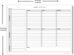 Weekly To Do List Notepad, 60 Page Task Planning Pad w/Daily Checklist, Priority Todo Checkbox & Notes. Desk Notebook to Organize Office 11 X 8.5 - Image 2