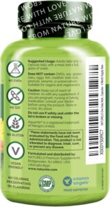 NATURELO Mens Multivitamins for Men 50+ - One Daily Multivitamin for Men with Vitamins, Minerals & Organic Whole Foods, Boost Energy & Health, Non-GMO, 120 Vegetarian Capsules - Image 8