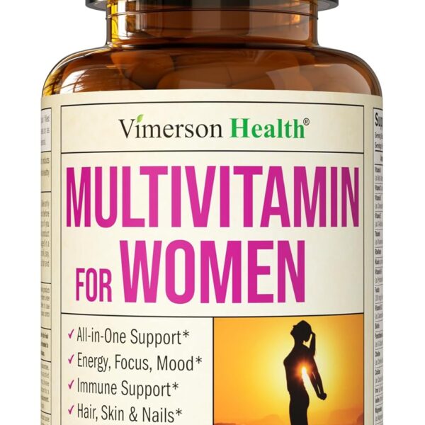 Multivitamin for Women - Daily Womens Multivitamin & Multimineral with Vitamin A, C, D, E, B12, Zinc, Iron. Essential Vitamins for Women for Energy, Focus, Hair Growth & Overall Health. 60 Liquid Caps