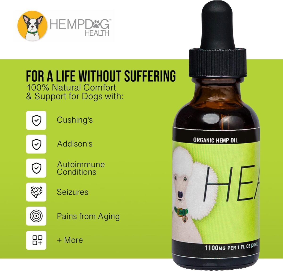 Heal - Seizure Relief, Autoimmune & Cushing's Support - Add to Dog’s Gums or Food for Overall Wellness - 100% Natural Support for Your Canine with Our Hemp Oil for Dogs - Image 4