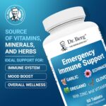 Dr. Berg Emergency Immune Support w/Echinacea - Potent Blend of Herbal Extracts (Warning: Strong Herbal Smells) - Immune Support Supplement Includes 2,000 IUs of Vitamin D & 10mg of Zinc - 60 Tablets - Image 2