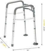 Medical king Toilet Safety Rail - Adjustable Detachable Toilet Safety Frame with Handles Heavy-Duty Toilet Safety Rails Stand Alone - Toilet Safety Rails for Elderly, Handicapped - Fits Most Toilets - Image 4
