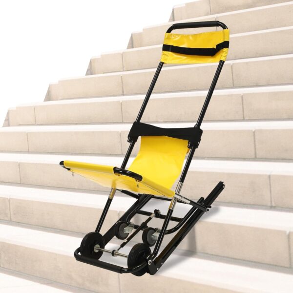 Portable Lift Stair Chair, Manual Lift Chair for Elderly, Single Operate, Foldable, Daily Transfer Evacuation Chair for Downstair, Withstands 350 lbs