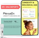 Longevity & Healthy Aging Genetic Test | 85+ DNA Reports Including Biological Age, Telomere Length, Cognition, and Lifespan | Custom Supplement, Diet, and Lifestyle Recommendations