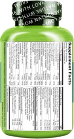 NATURELO Teen Multivitamin - Whole Food Multivitamin - with Minerals for Teenage Boys & Girls - Supplement for Active Kids - Non-GMO - Vegan & Vegetarian - 60 Capsules - Image 2