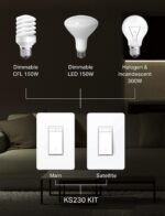 Kasa Smart 3 Way Dimmer Switch KIT, Dimmable Light Switch Compatible with Alexa, Google Assistant and SmartThings, Neutral Wire Needed, 2.4GHz, ETL Certified, No Hub Required, White (KS230 KIT v2) - Image 5