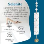 Stealthstone Selenite Crystal Wands, White Healing Stone, Premium Quality so Great for Wicca, Reiki, Healing, Good Luck and Protection