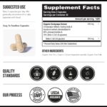 Organic Cordyceps Mushroom Extract - 70% Beta Glucans - Highest Active Nutrient Levels, Max Potency Cordyceps Capsules, US Grown + Ultrasonic Extraction - Performance, Immunity & Energy - 60 Capsules - Image 3