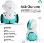 GILOBABY Robot Toys, Rechargeable Smart Talking Robots for Kids, Intelligent Robot with Voice Controlled Touch Sensor, Singing, Dancing, Recording, Repeat, Birthday Gifts for Boys Ages 6+ Years - Image 6